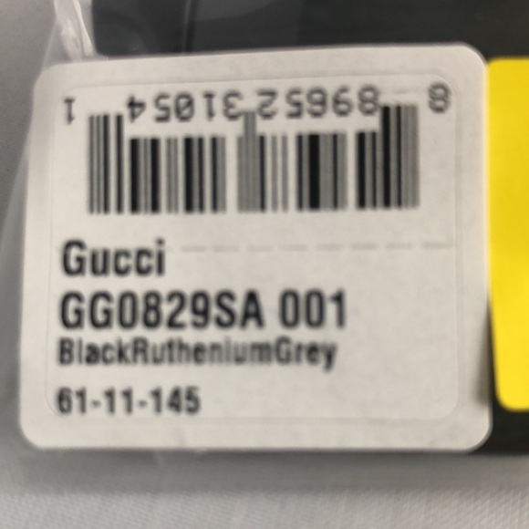 Gucci Black Sunglasses with Purple Case - Picture 8 of 9